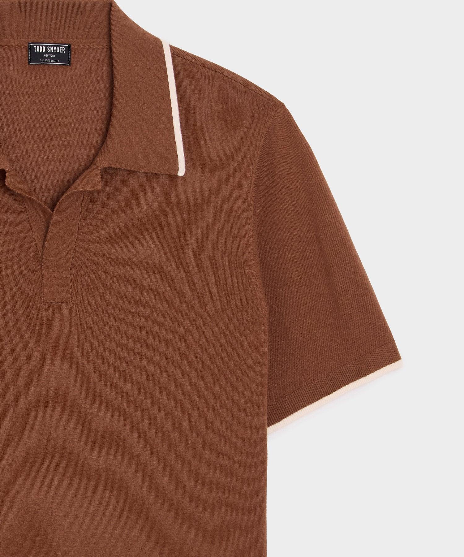 Silk-Cashmere Tipped Sweater Polo Product Image