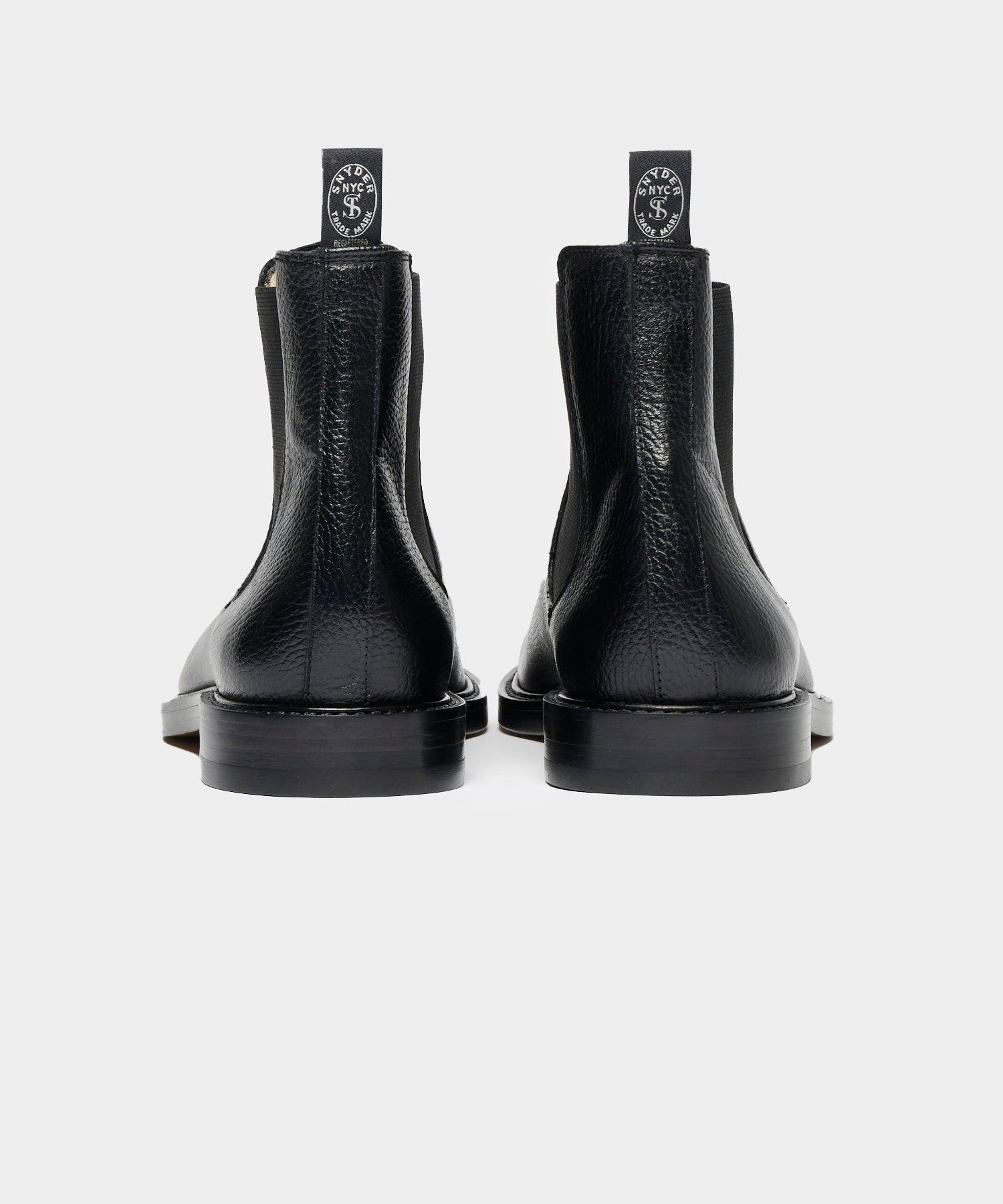 Leather Chelsea Boot in Black Product Image