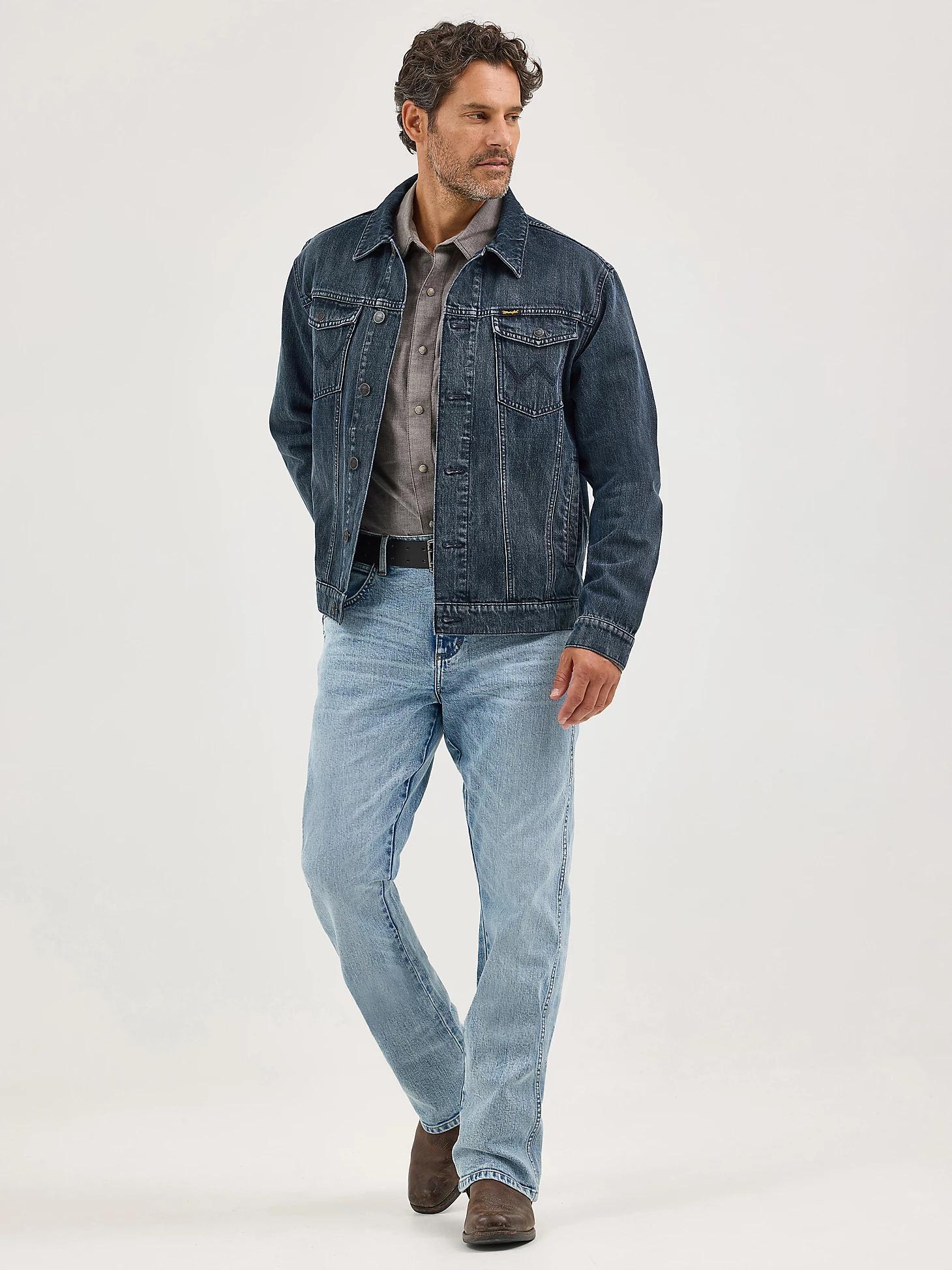 Men's Wrangler Retro® Unlined Denim Jacket | Men's JACKETS & OUTERWEAR | Wrangler® Product Image