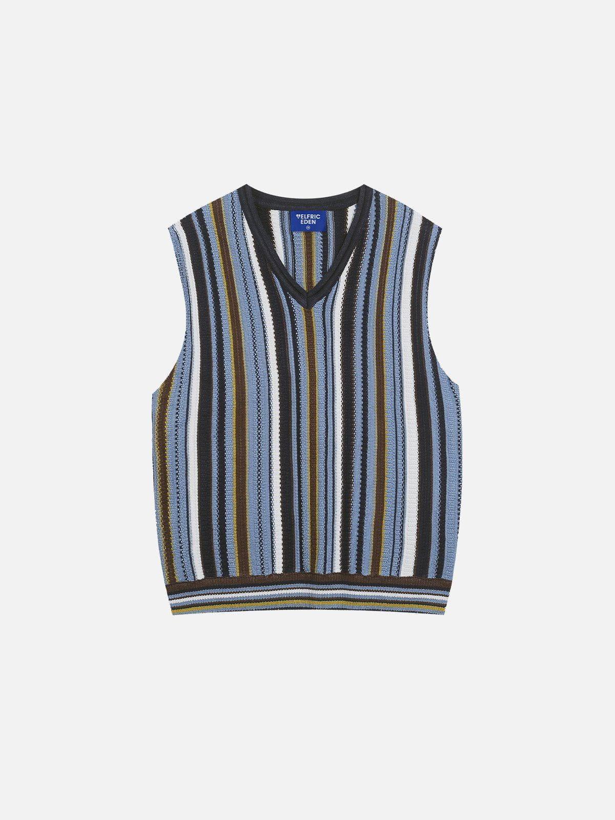 Aelfric Eden Vertical Stripe Sweater Vest Product Image
