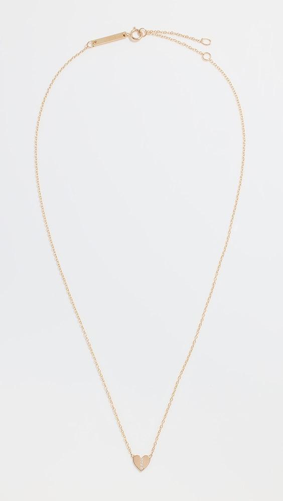 Zoe Chicco 14k Midi Bitty Heart Necklace | Shopbop Product Image
