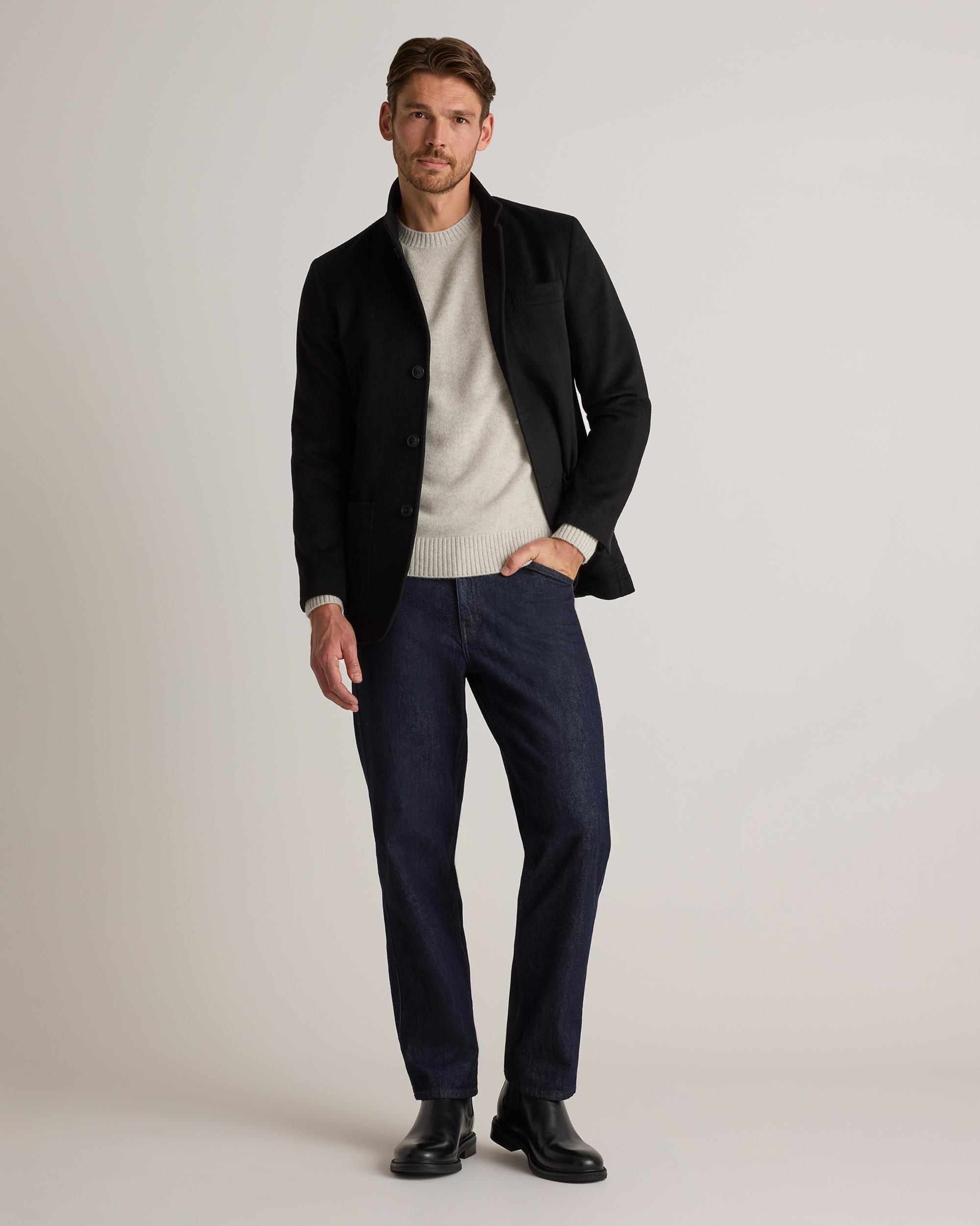 Quince | Men's 100% Mongolian Cashmere Stand Collar Blazer Product Image