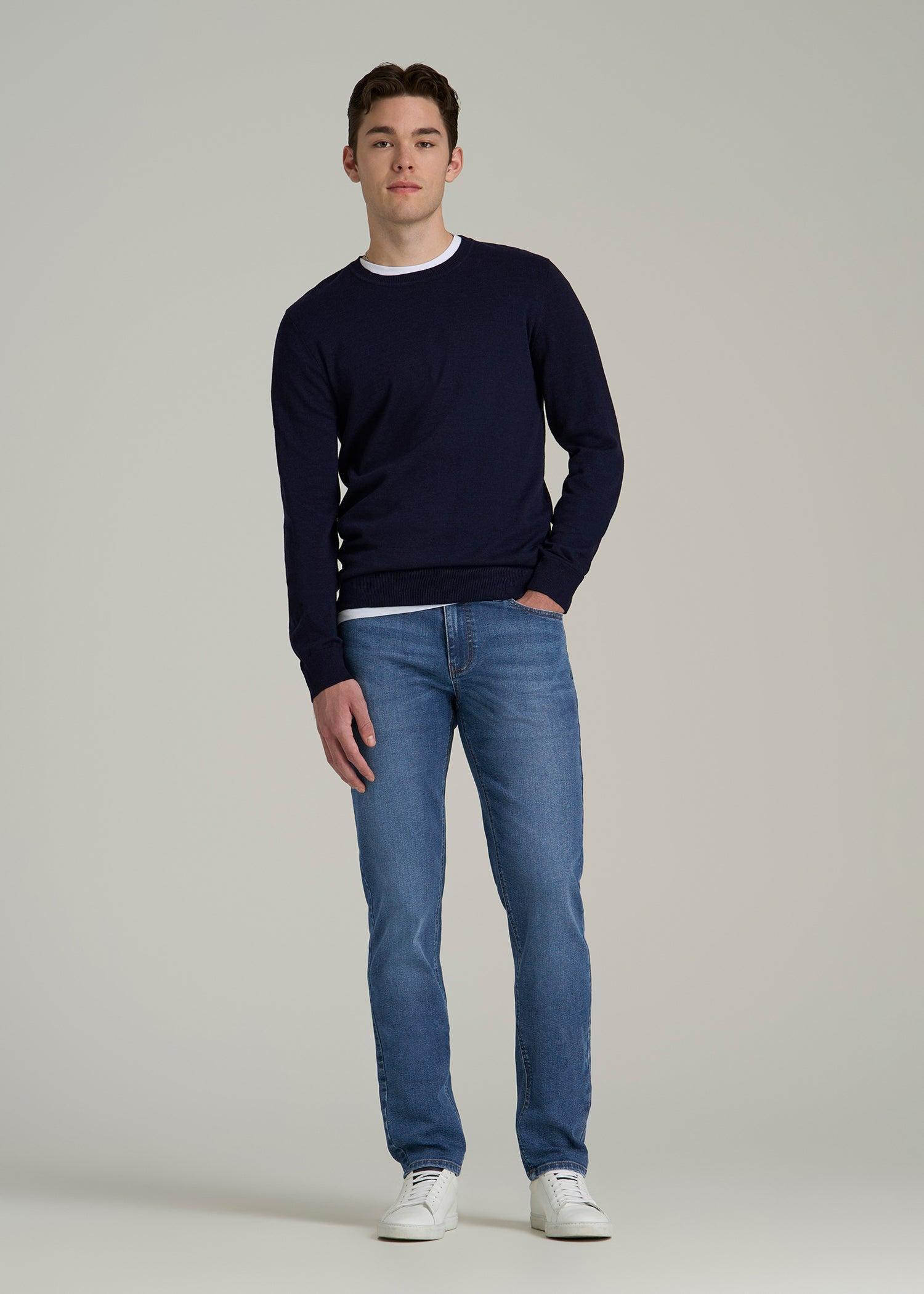 Dylan SLIM-FIT Jeans for Tall Men in Classic Mid Blue Product Image