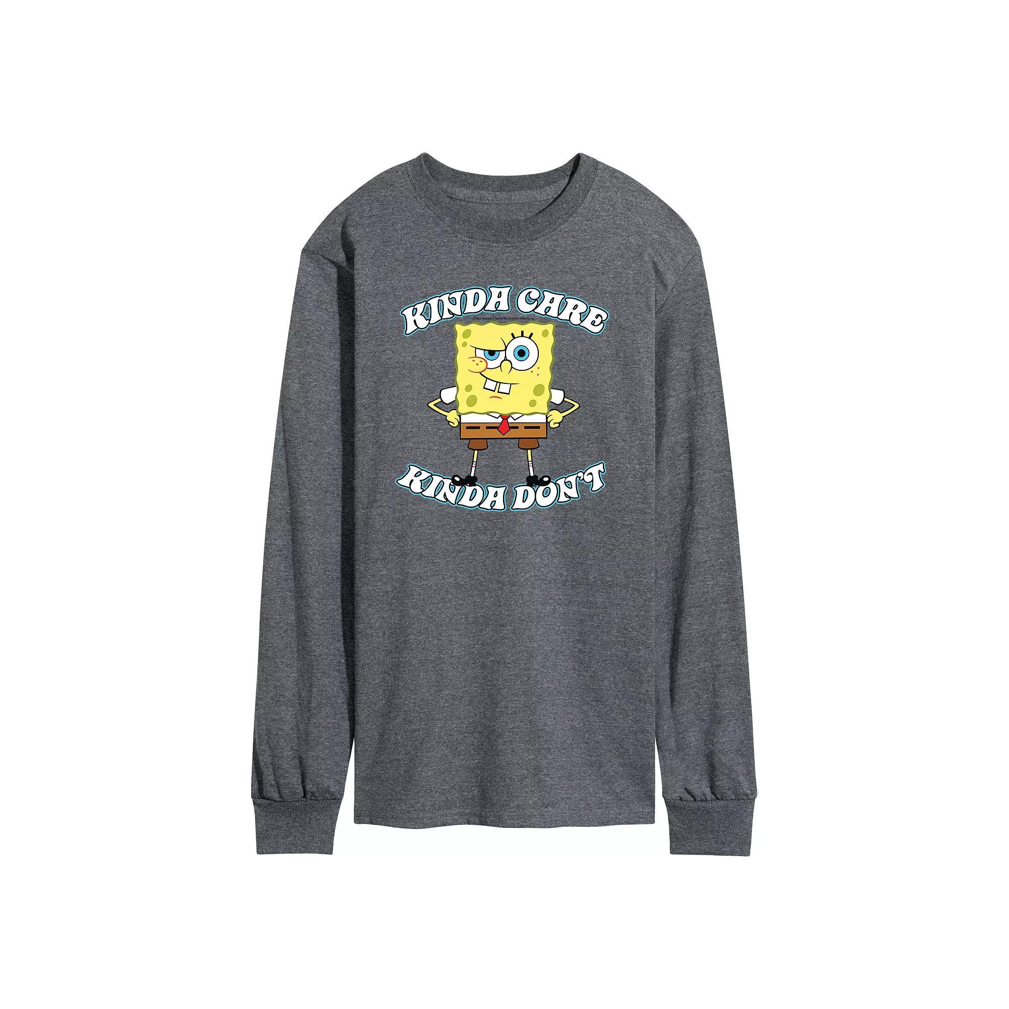 Mens SpongeBob SquarePants Kinda Care Tee Product Image