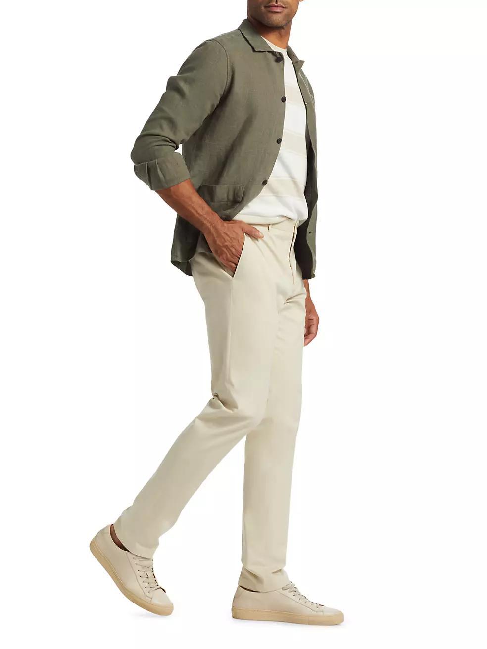 Mens COLLECTION Linen Shirt Jacket Product Image