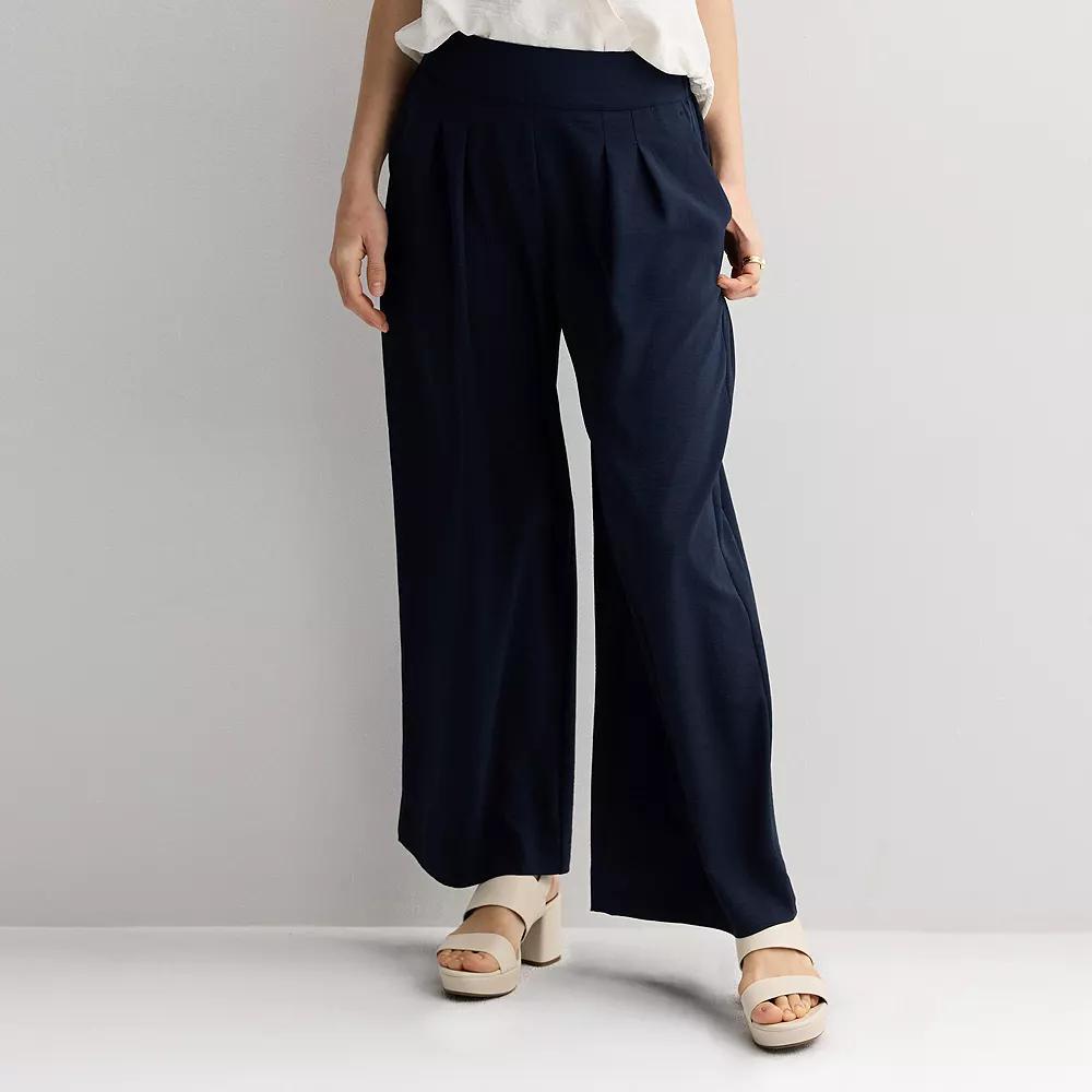 Women's Nine West Pull-On Wide Leg Pants, Size: XS, Captain Product Image