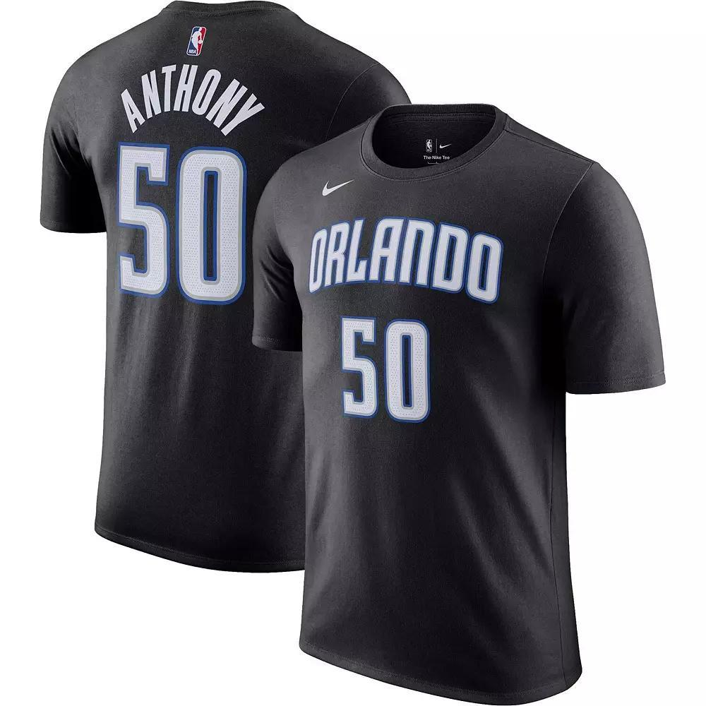 Men's Nike Jalen Suggs Black Orlando Magic Icon 2022/23 Name & Number T-Shirt, Size: 2XL, Mag Black Product Image