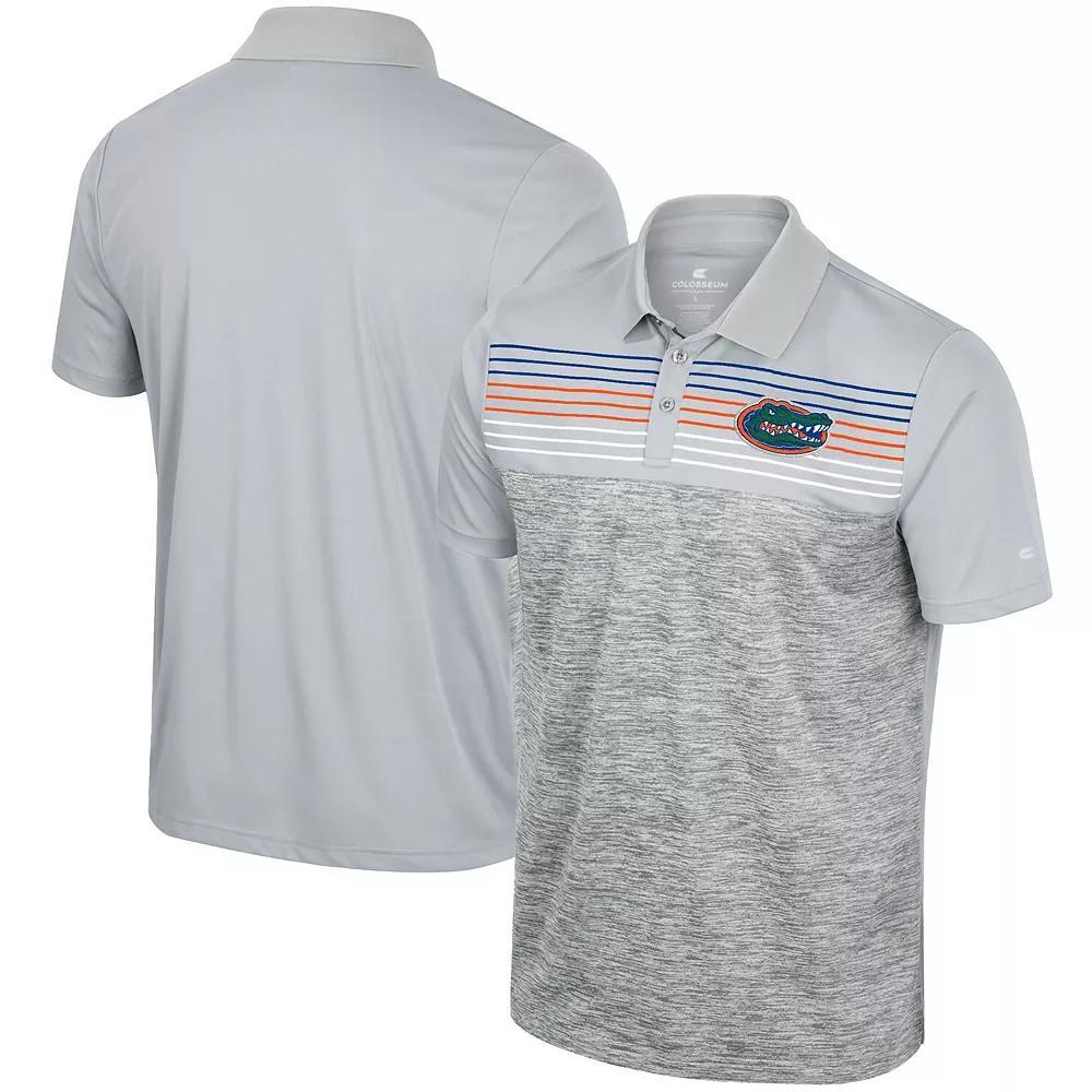 Men's Colosseum Gray Florida Gators Cybernetic Polo, Size: XXL, Grey Product Image