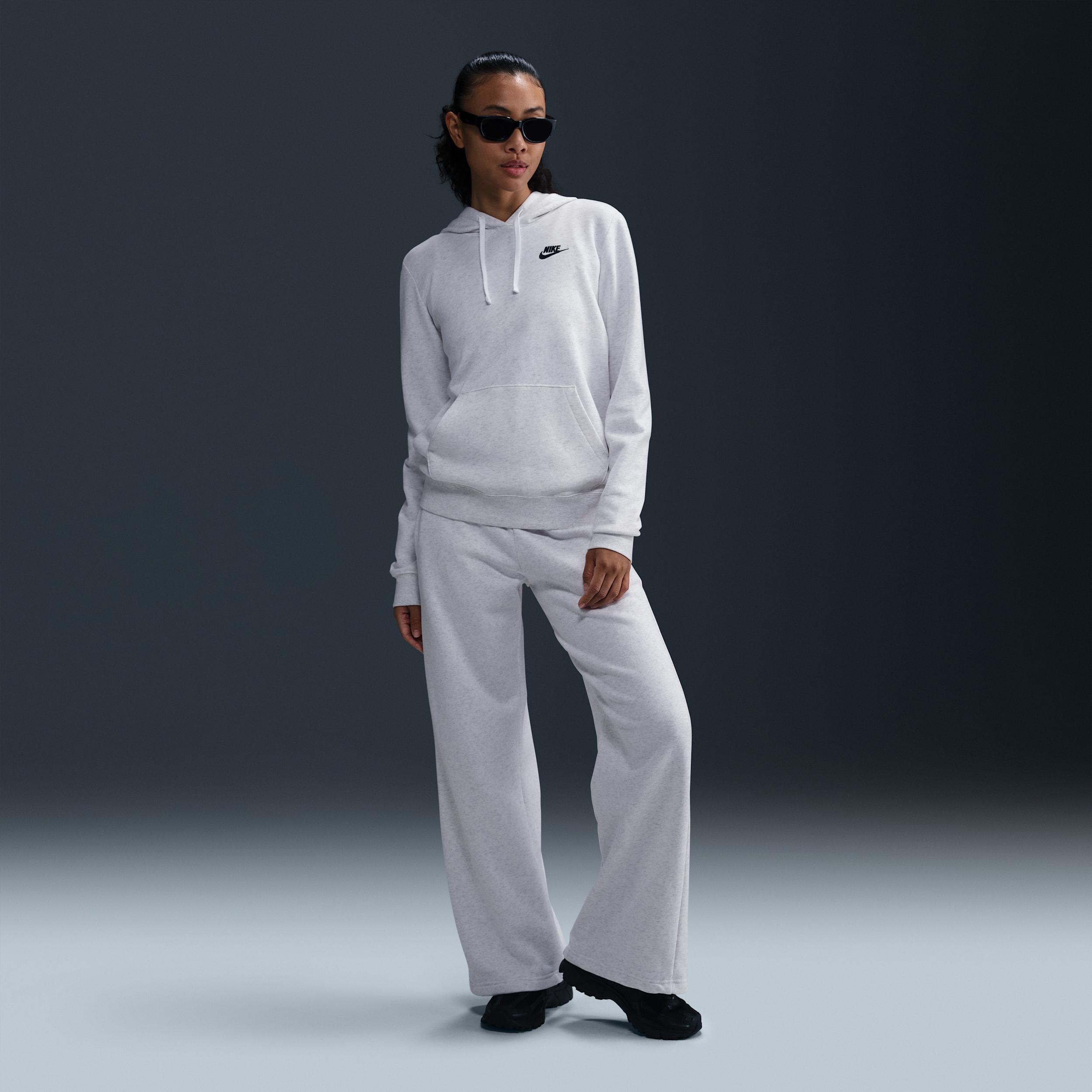 Women's Nike Sportswear Club Fleece Hoodie, Size: XS, Birch Grey Product Image