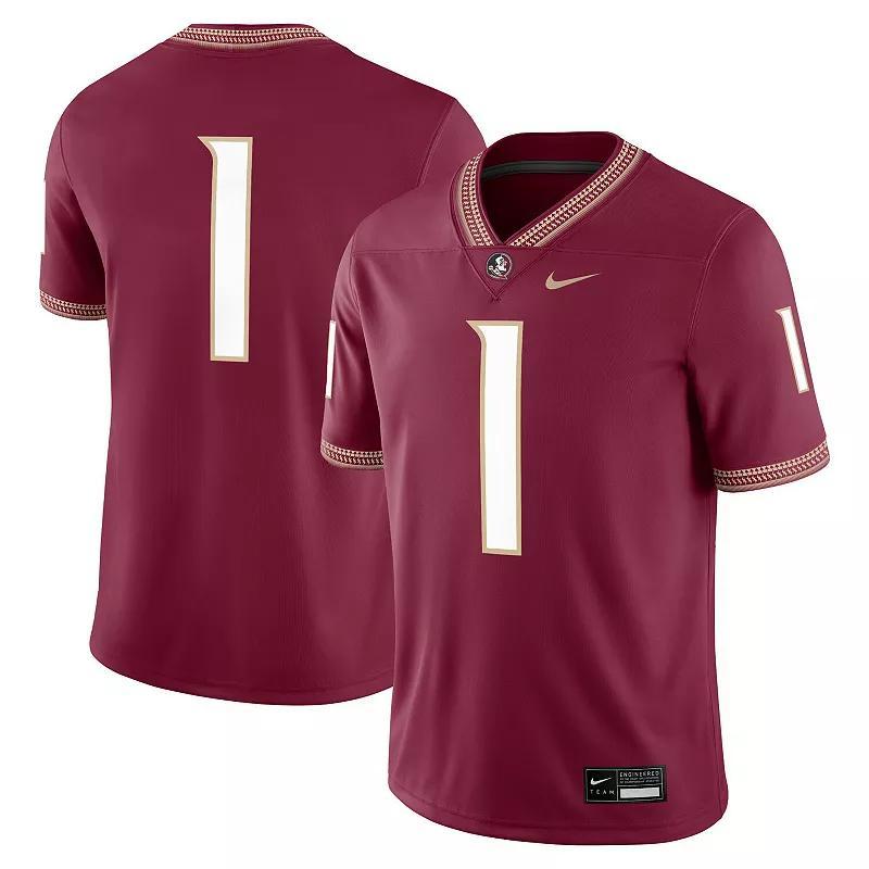 Men's Nike #1 White Florida State Seminoles Game Jersey, Size: XL Product Image