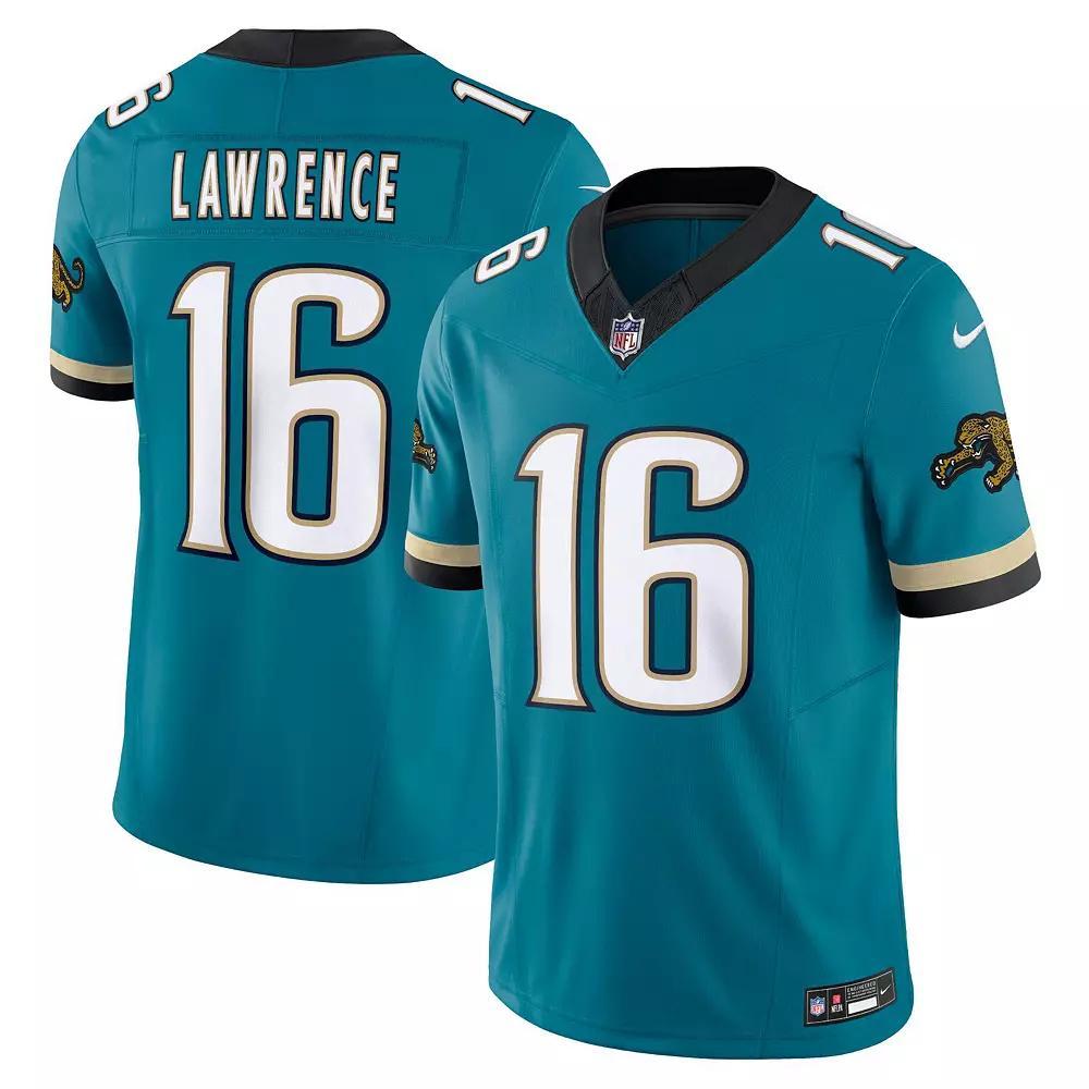 Men's Nike Trevor Lawrence Teal Jacksonville Jaguars Prowler Throwback Vapor F.U.S.E. Limited Jersey, Size: Medium, Blue Product Image