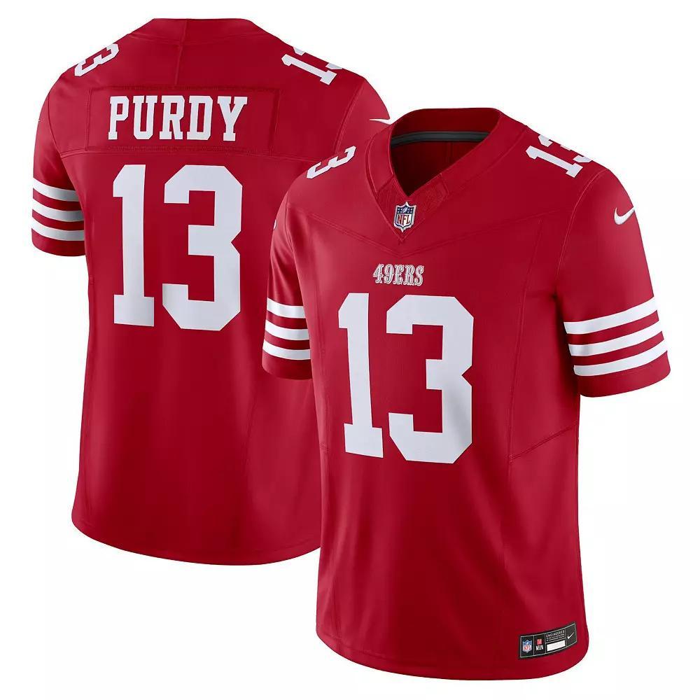 Men's Nike Brock Purdy Scarlet San Francisco 49ers Vapor F.U.S.E. Limited Jersey, Size: Medium, Red Product Image