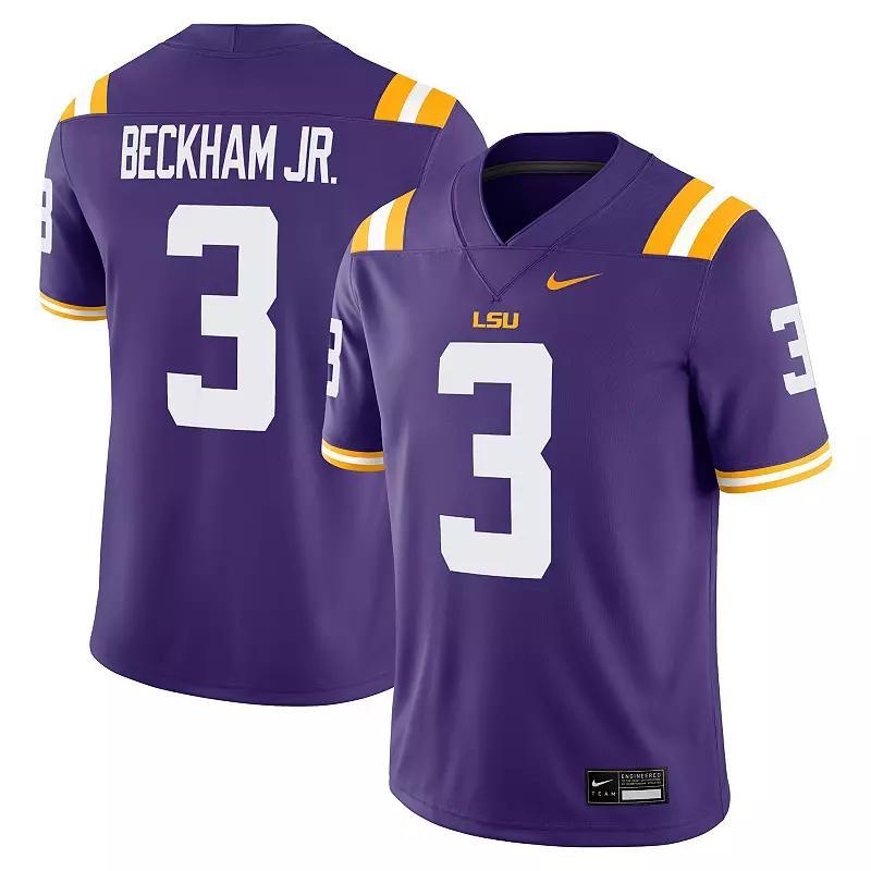 Men's Nike Odell Beckham Jr. Purple LSU Tigers Alumni Game Jersey, Size: 3XL Product Image
