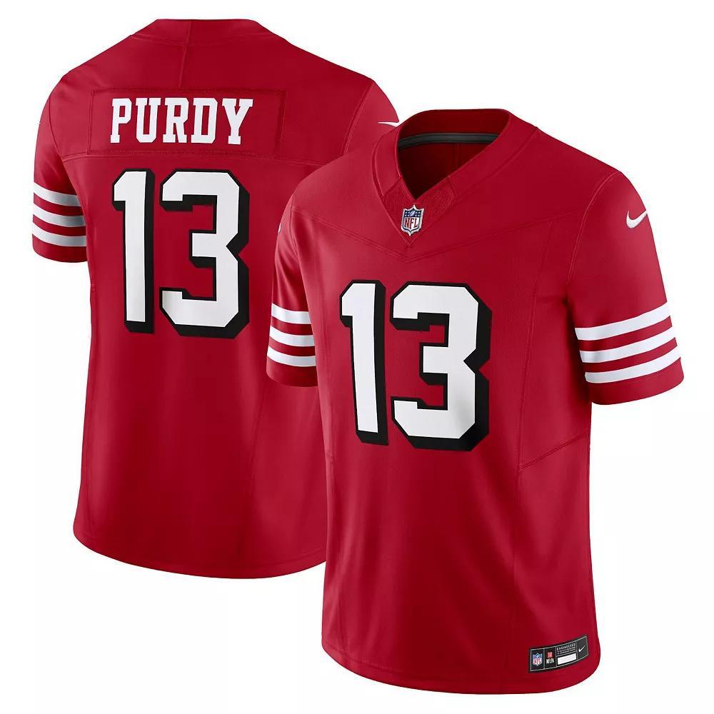 Men's Nike Brock Purdy Scarlet San Francisco 49ers Vapor F.U.S.E. Limited Jersey, Size: 3XL, Red Product Image