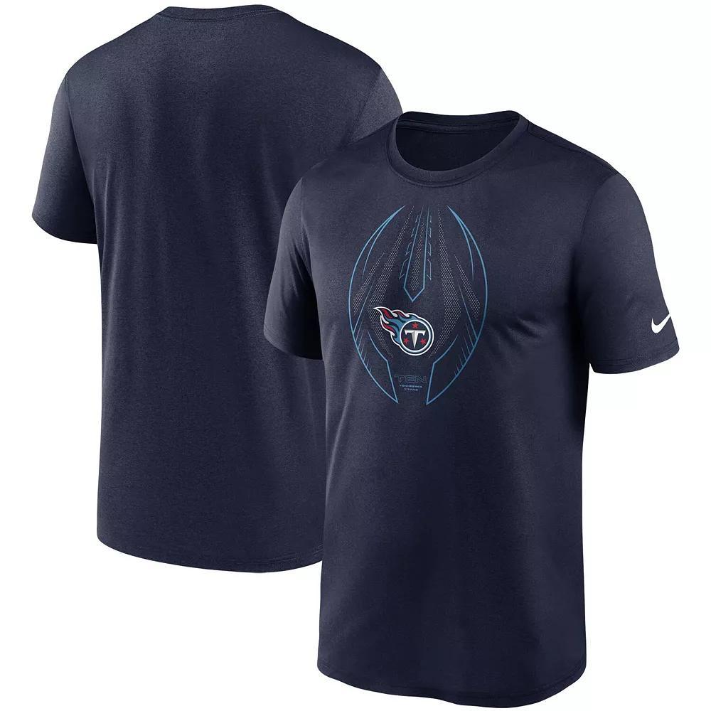 Men's Nike Navy Tennessee Titans Legend Microtype Performance T-Shirt, Size: 2XL, Blue Product Image
