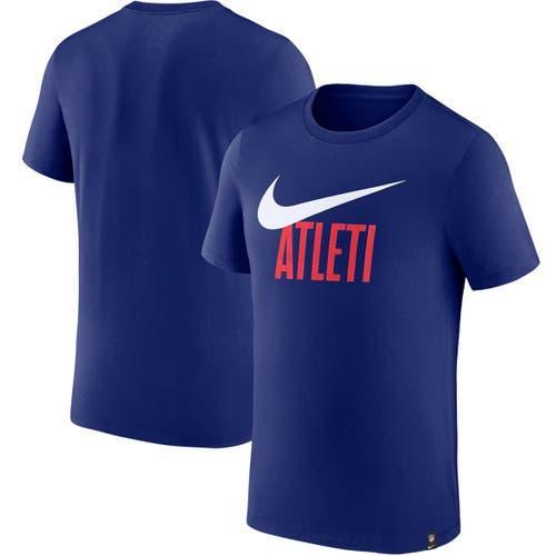 Mens Nike Navy Atletico de Madrid Swoosh T-shirt Product Image