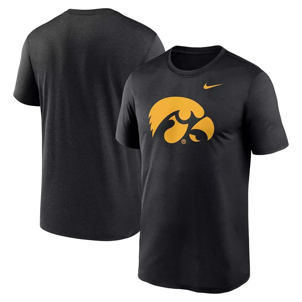 Men's Nike Black Iowa Hawkeyes Primetime Legend Logo T-Shirt, Size: Medium Product Image