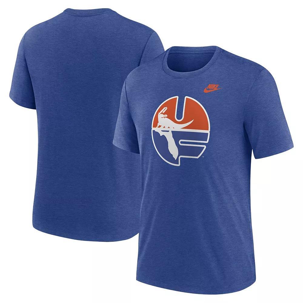Men's Nike Heather Navy Arizona Wildcats Blitz Evergreen Legacy Primary Tri-Blend T-Shirt, Size: Large, Blue Product Image