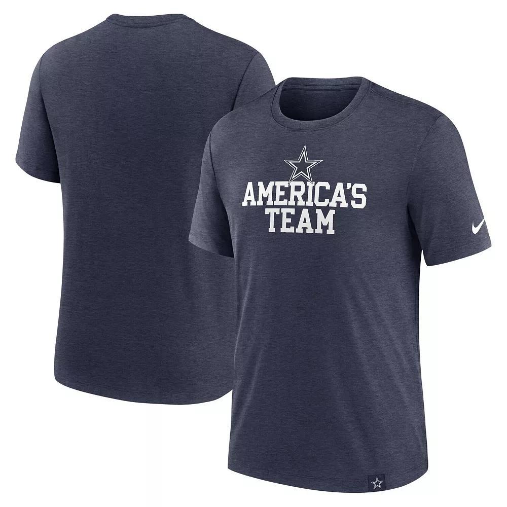 Men's Nike Black Atlanta Falcons Overlap Lockup Tri-Blend T-Shirt, Size: 4XL Product Image