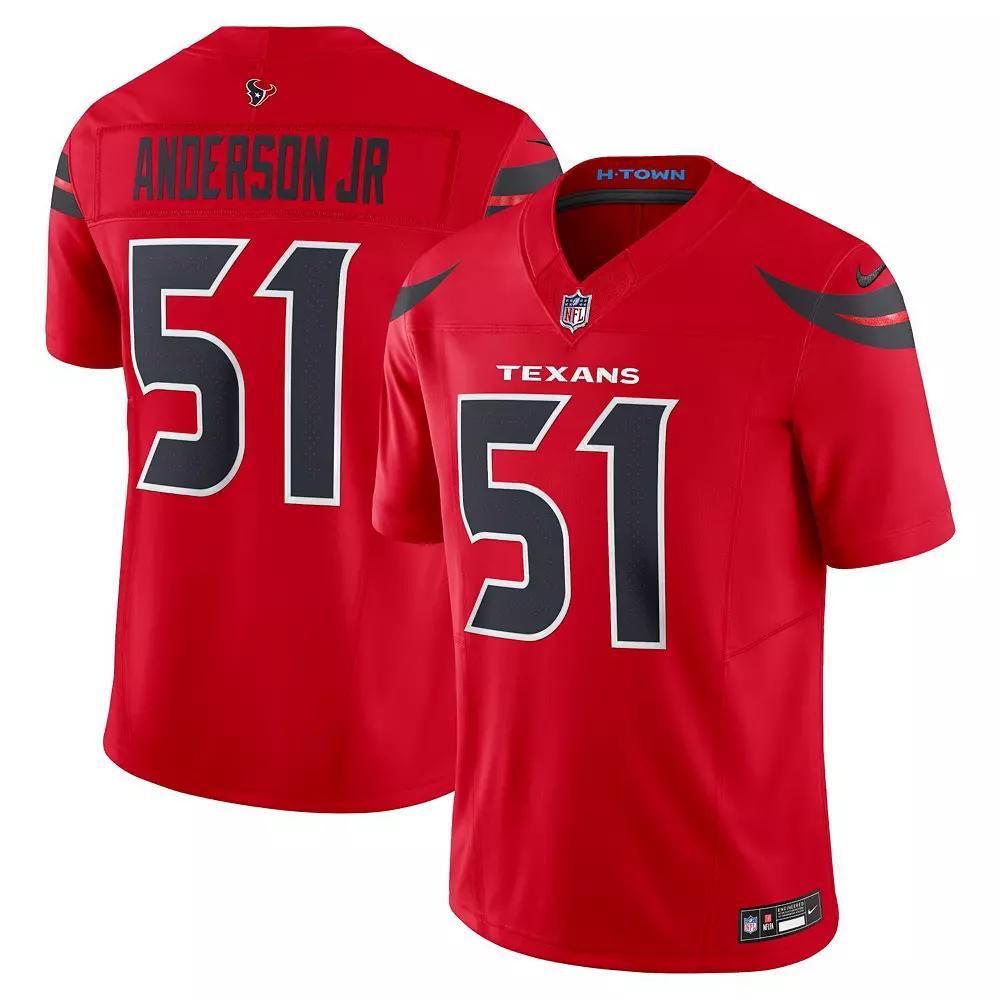 Men's Nike Will Anderson Jr. Red Houston Texans Alternate Vapor F.U.S.E. Limited Jersey, Size: Medium Product Image