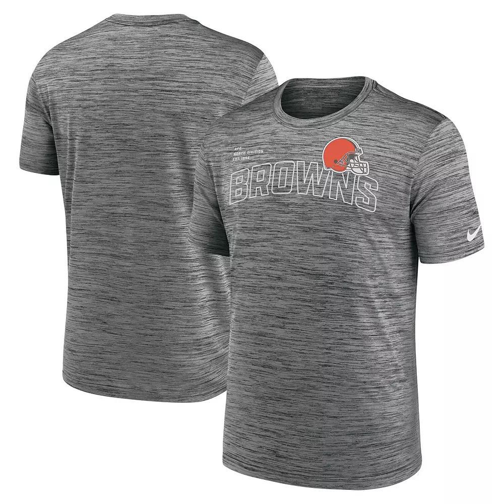 Men's Nike  Anthracite Miami Dolphins Velocity Arch Performance T-Shirt, Size: 3XL, Grey Product Image