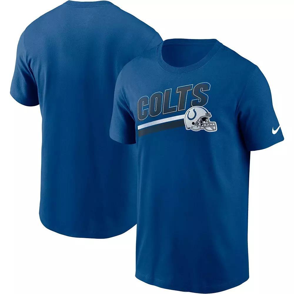 Men's Nike Royal Indianapolis Colts Essential Blitz Lockup T-Shirt, Size: Medium, Blue Product Image