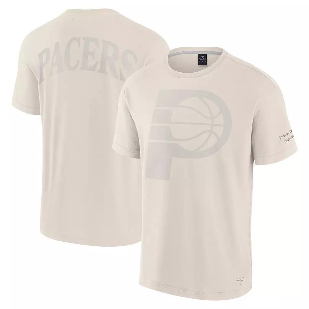 Men's Fanatics Cream Indiana Pacers Elements Iconic T-Shirt, Size: Medium, Beige Product Image
