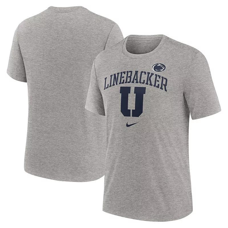 Men's Nike Heather Gray Florida State Seminoles Blitz Evergreen Legacy Primary Tri-Blend T-Shirt, Size: XL, Grey Product Image