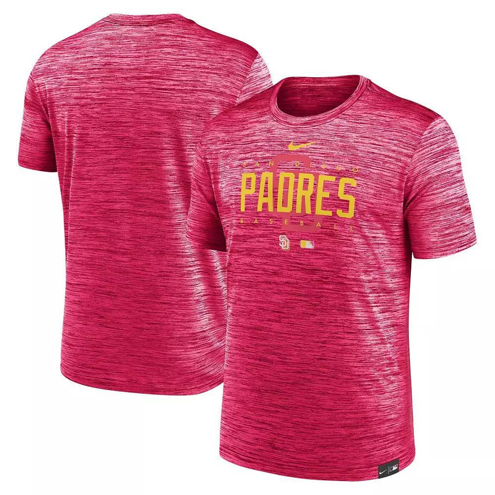Men's Nike Pink San Diego Padres City Connect Velocity Practice Performance T-Shirt, Size: XL Product Image