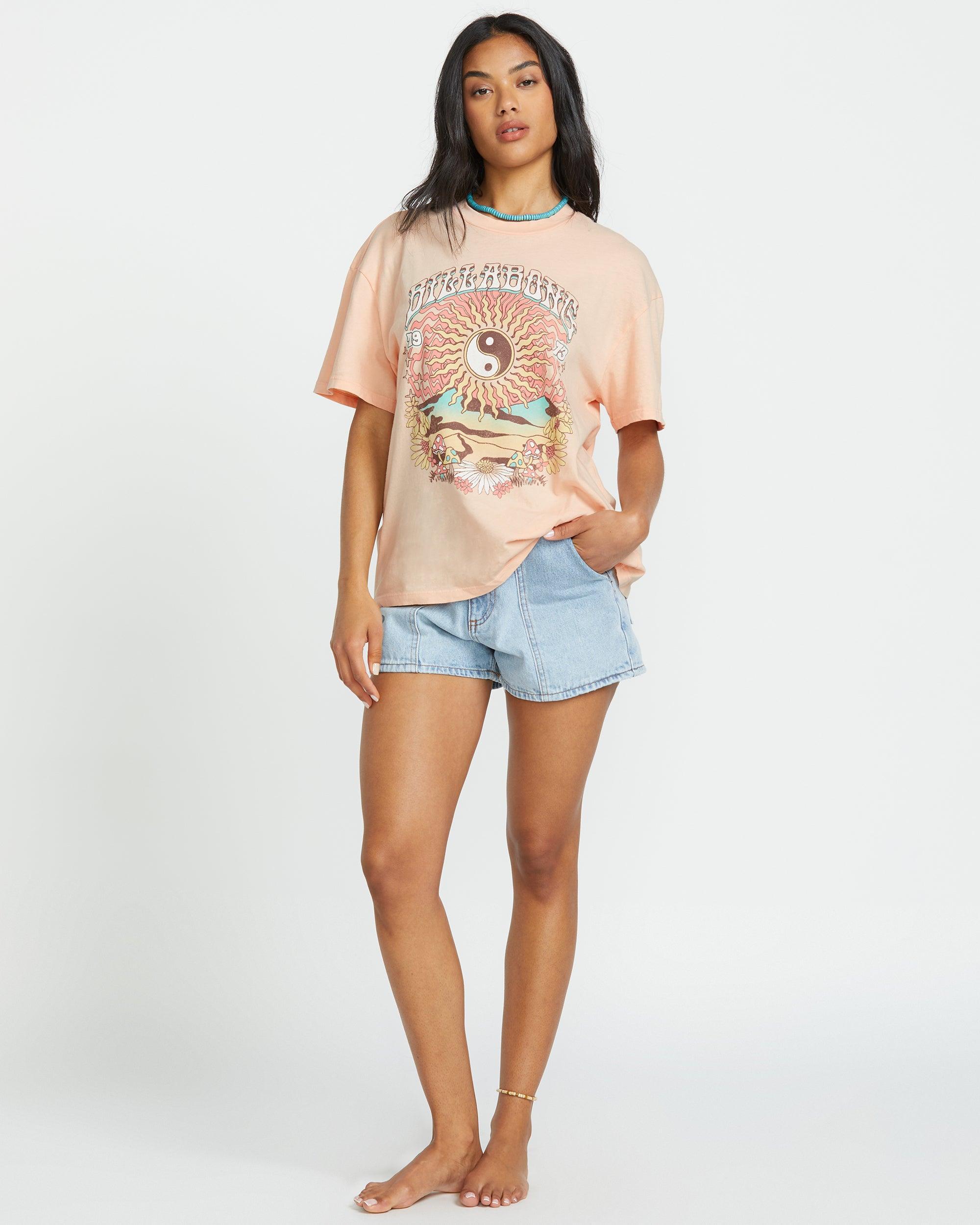 In The Balance Short Sleeve Tee - Soft Peach Female Product Image