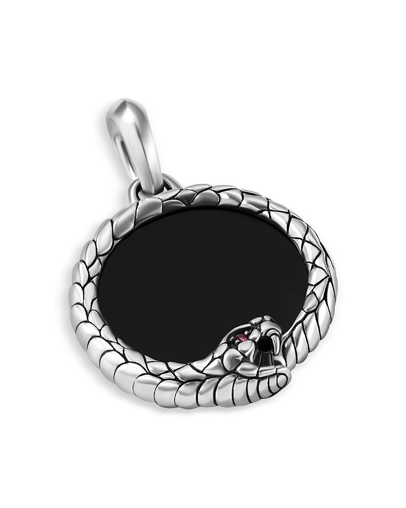 Mens Sterling Silver Ouroboros Amulet Product Image