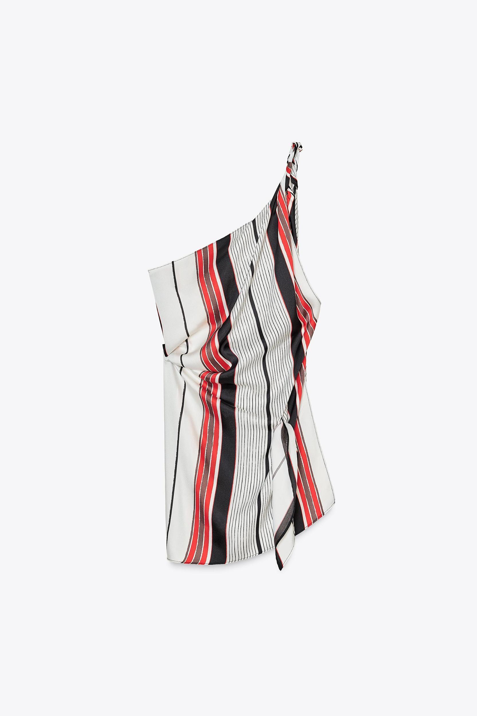 ZW COLLECTION ASYMMETRIC STRIPE TOP Product Image