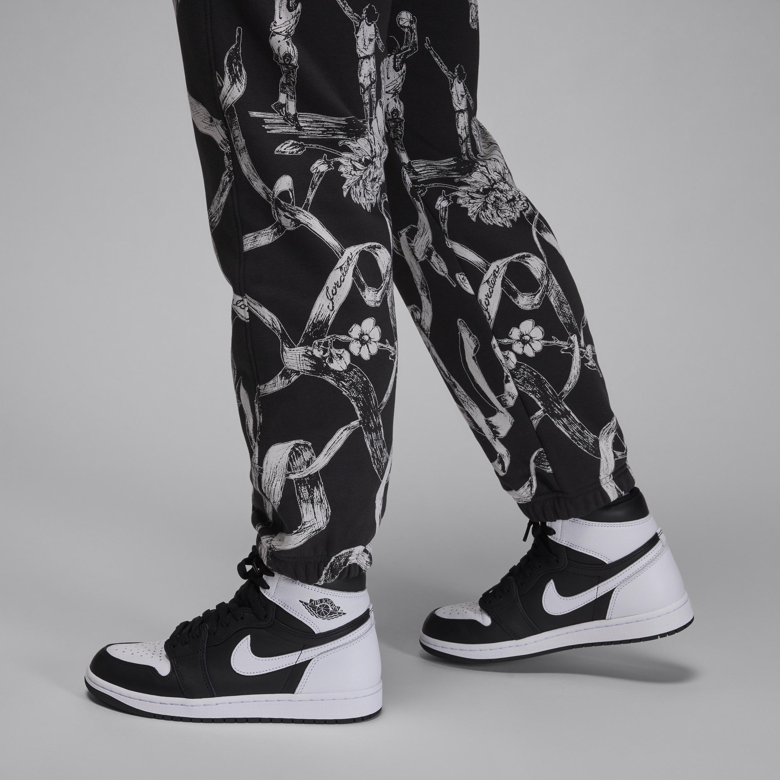 Womens Jordan Brooklyn Fleece All-over Print Jogger Pants Product Image