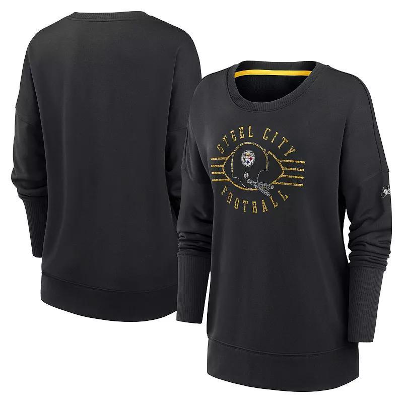 Women's Nike Black Atlanta Falcons Rewind Playback Icon Performance Pullover Sweatshirt, Size: Small Product Image