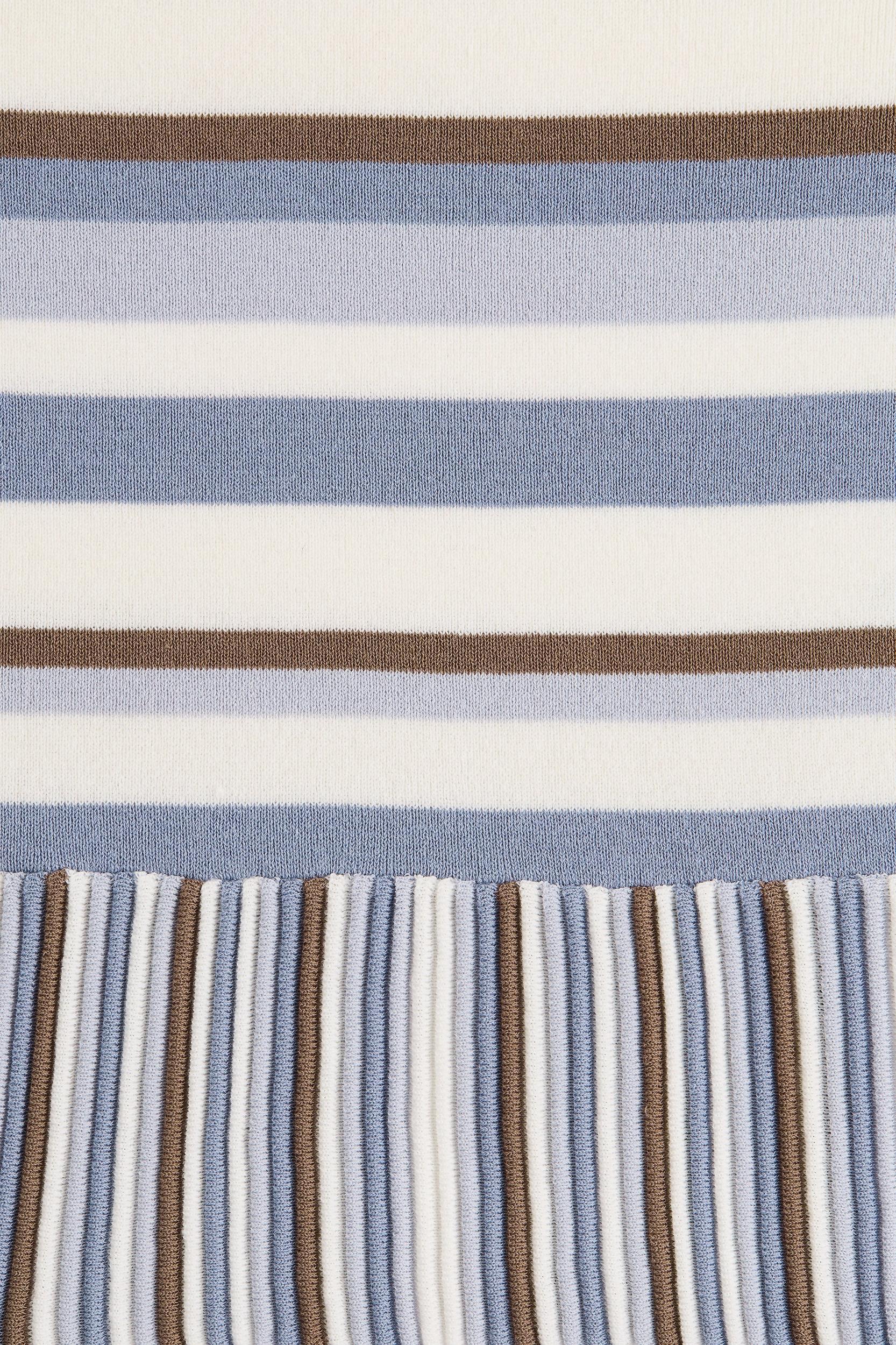 Citara Strapless Top Pale Blue Stripe Product Image