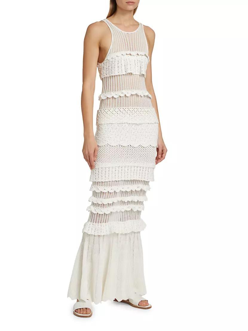 Sorrento Cotton-Blend Ruffle Maxi Dress Product Image
