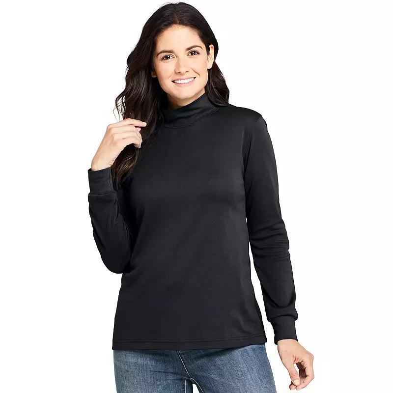 Womens Lands End Relaxed Mockneck Top Product Image