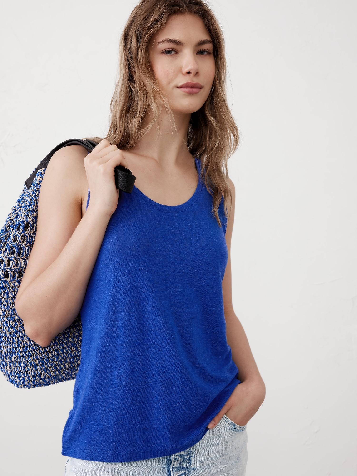 Linen-Blend Tank Product Image