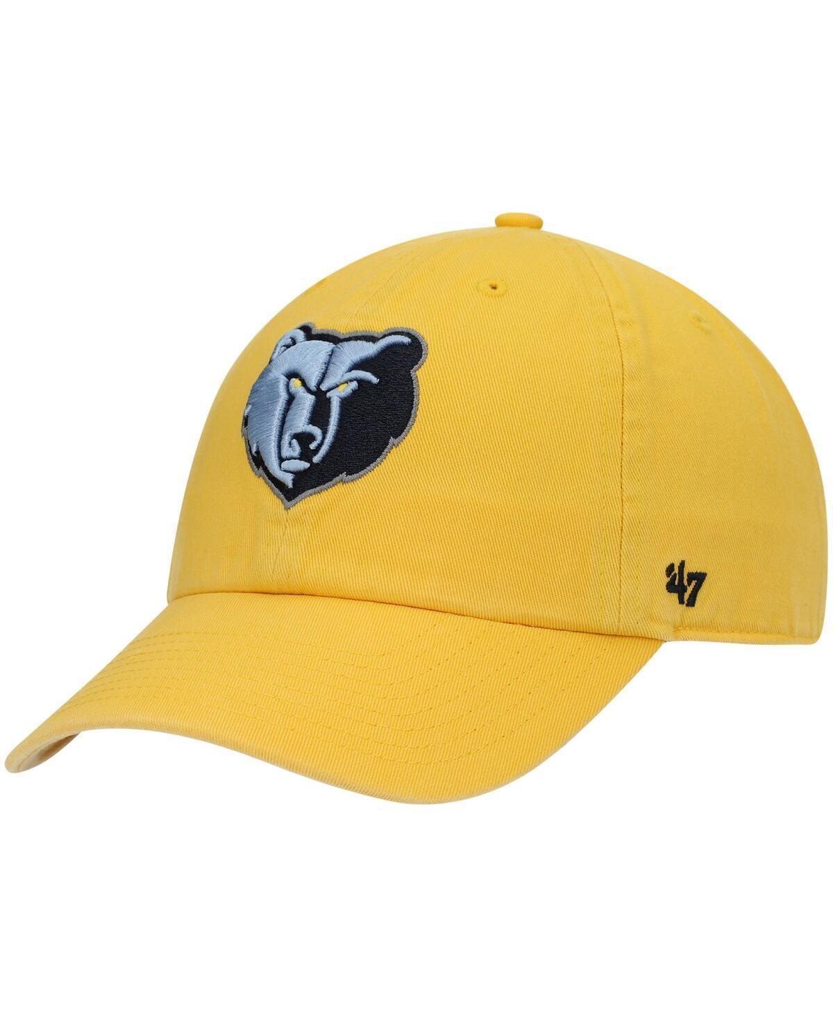 Men's '47 Gold Memphis Grizzlies Team Clean Up Adjustable Hat, Grz Gold Product Image