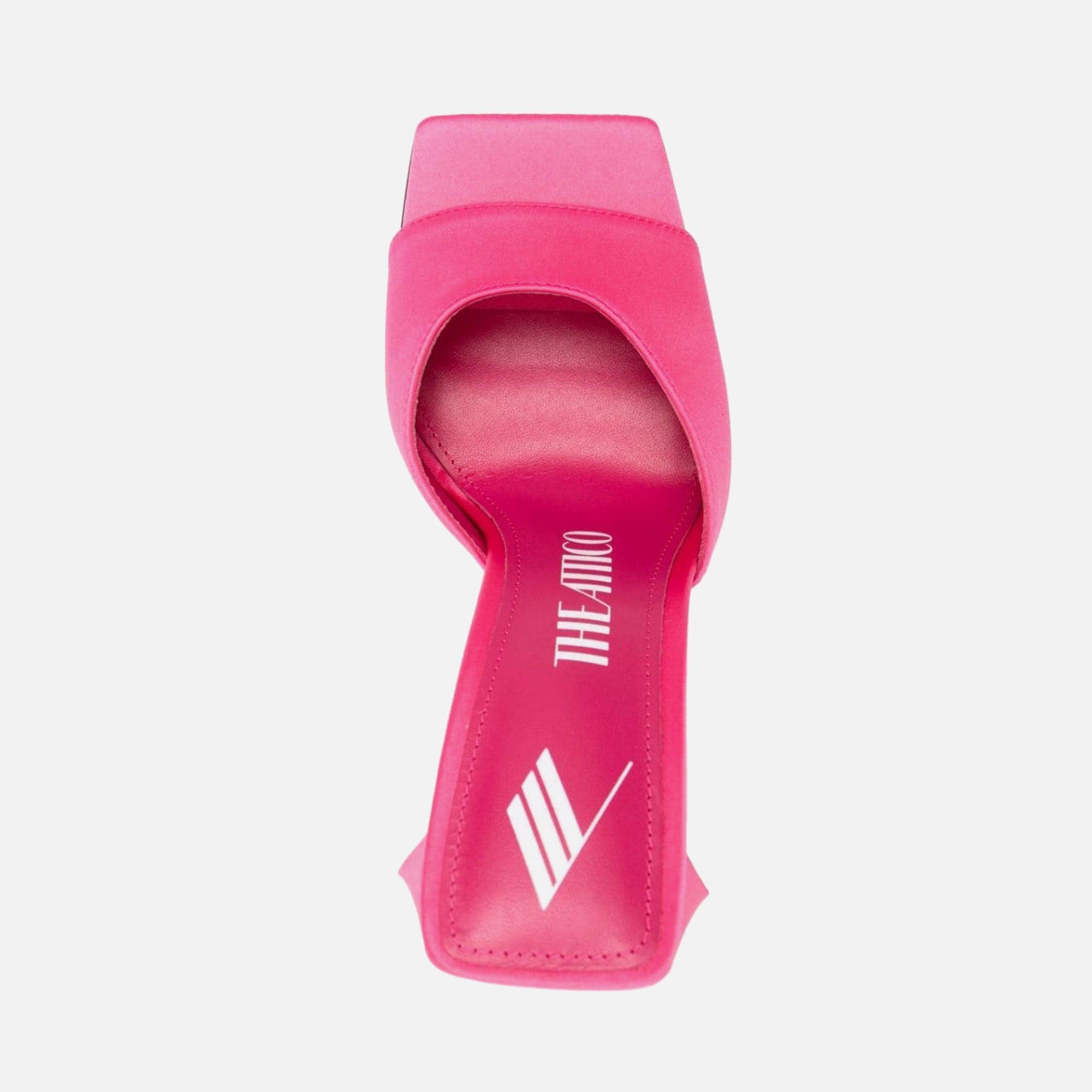 The Attico Devon Mule 115mm - Raso Pink Female Product Image