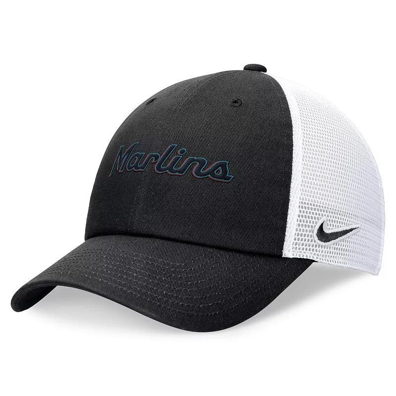 Men's Nike Navy Houston Astros Evergreen Wordmark Trucker Adjustable Hat, Size: Medium/Large, Blue Product Image