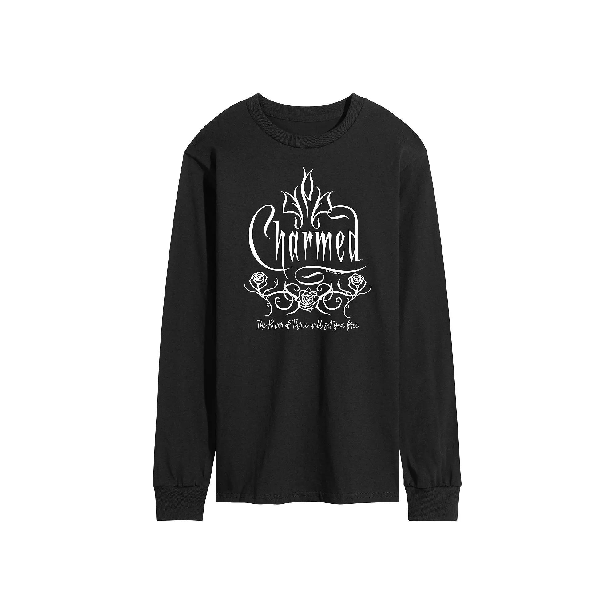 Mens Dazed and Confused Smiley Face Long Sleeve Graphic Tee Athletic Grey Product Image