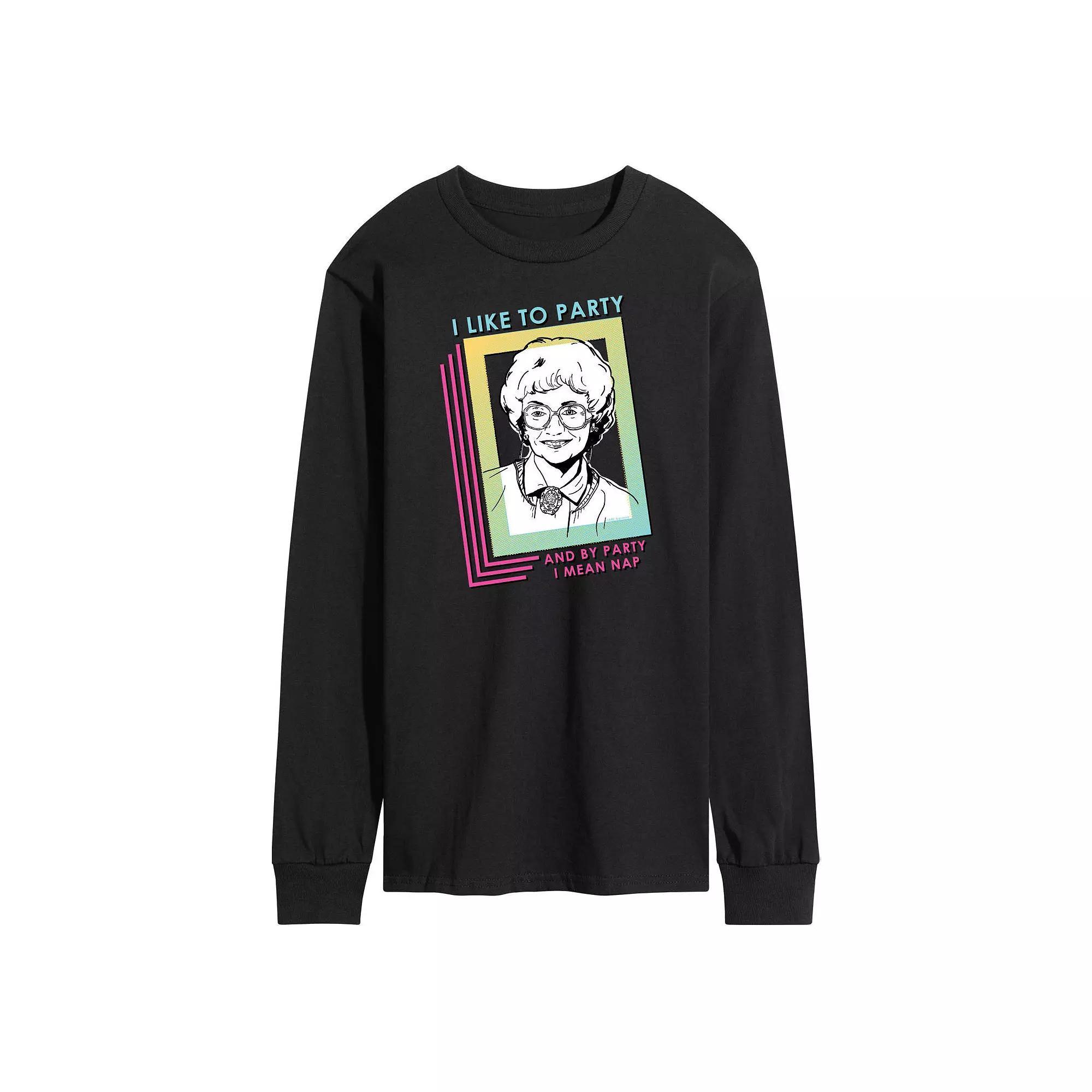 Mens Golden Girls Party Nap Long Sleeve Tee Product Image