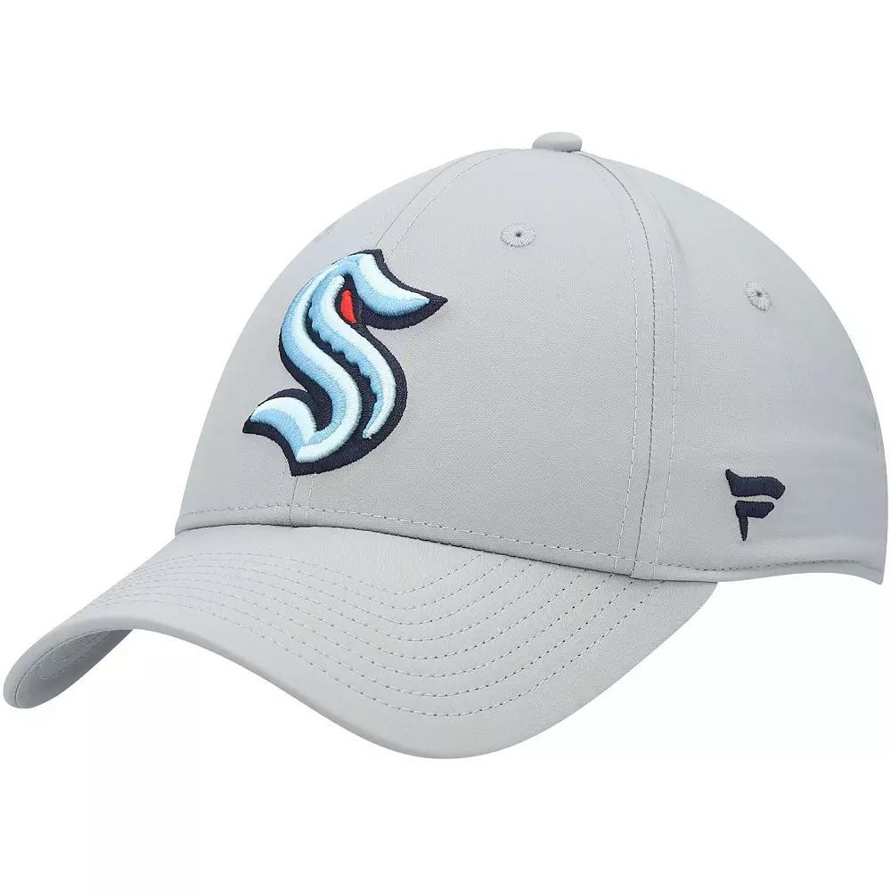 Men's Fanatics Branded Gray Seattle Kraken Core Primary Logo Flex Hat, Size: Small/Medium, Krk Grey Product Image