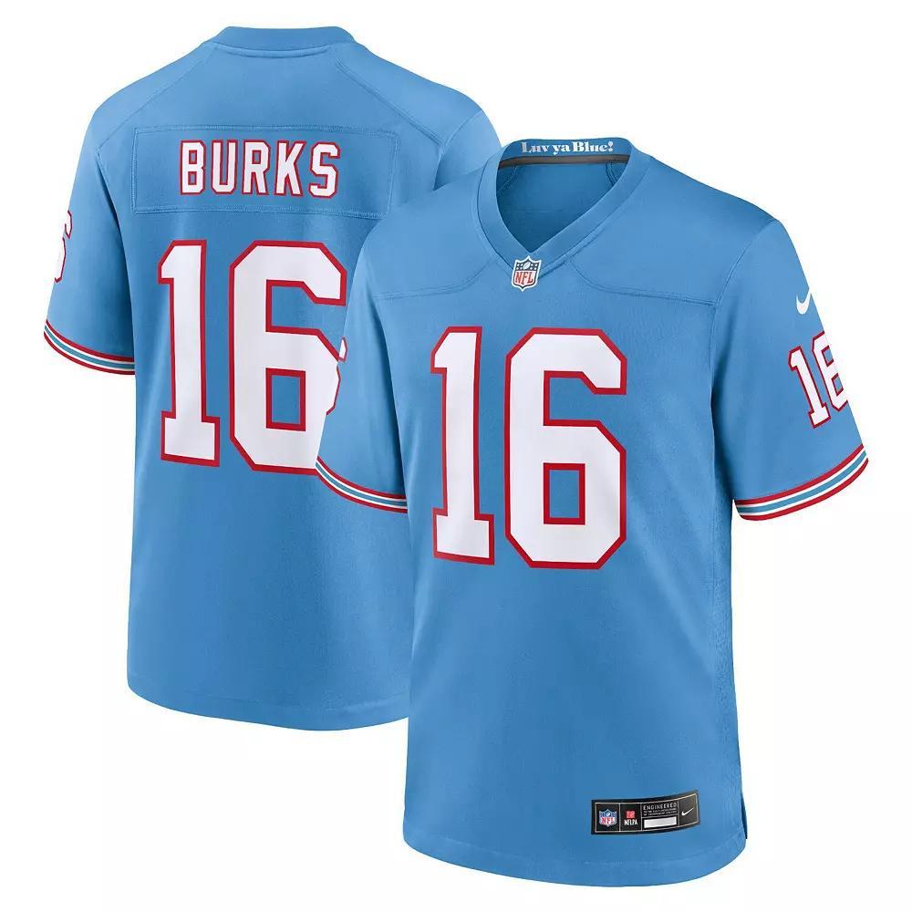 Men's Nike Treylon Burks Light Blue Tennessee Titans Oilers Throwback Alternate Game Player Jersey, Size: 3XL Product Image