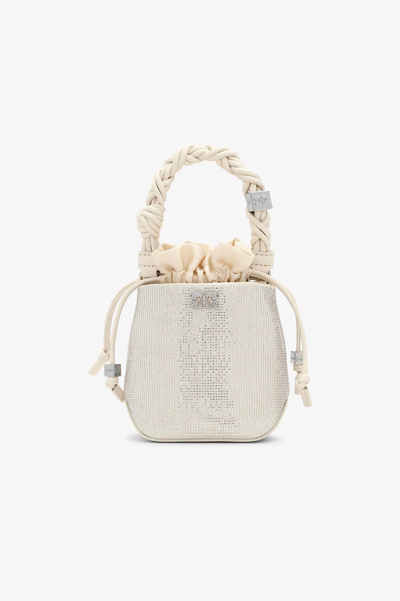Ivory Mini GANNI Bou Bucket Bag Product Image