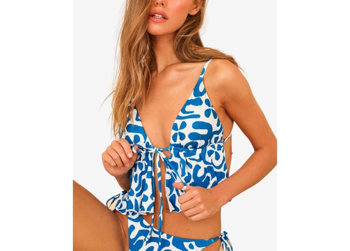 Dippin' Daisy's Women's Goldie Tie Front Triangle Top - Product Image