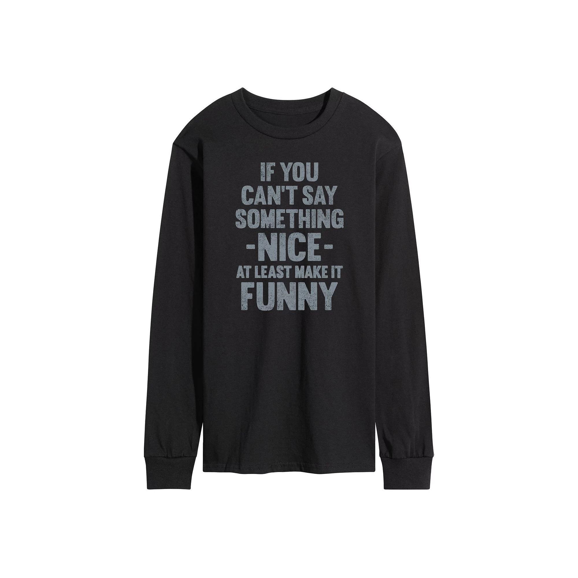 Men's Barbie Logo Water Reflection Long Sleeve, Size: Medium, Black Product Image