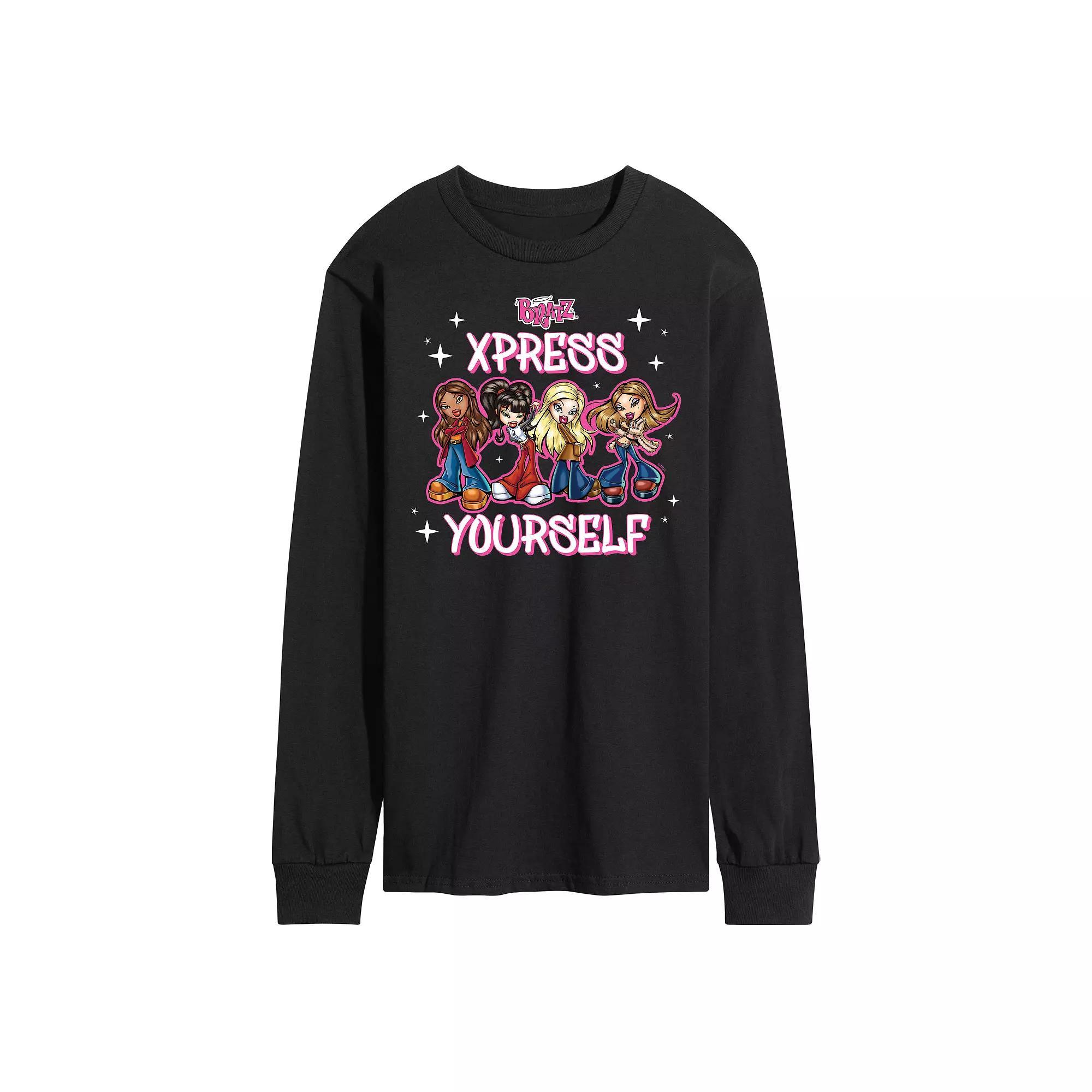 Mens Bratz Xpress Yourself Long Sleeve Graphic Tee Product Image