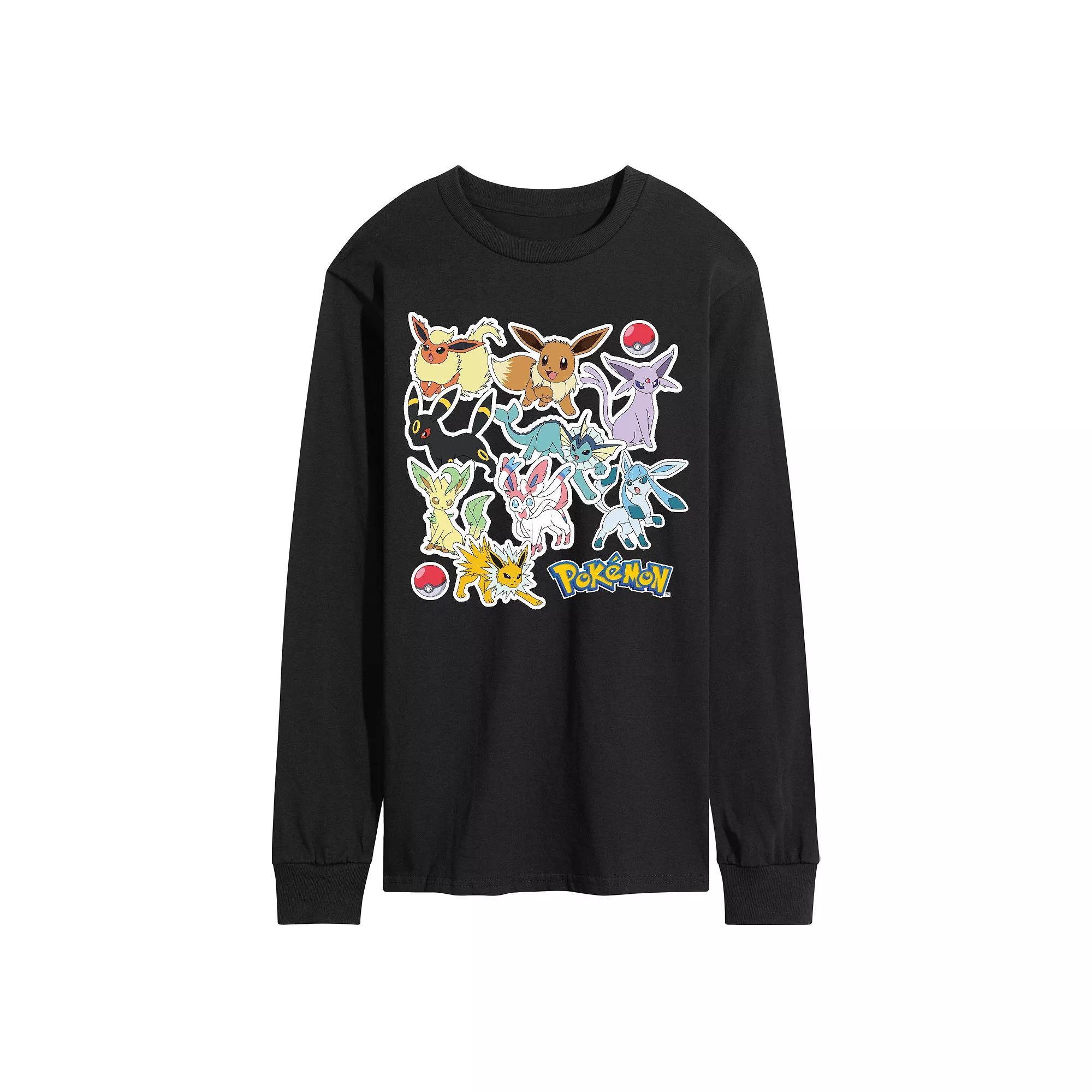 Mens Pokemon Stickers Tee Product Image